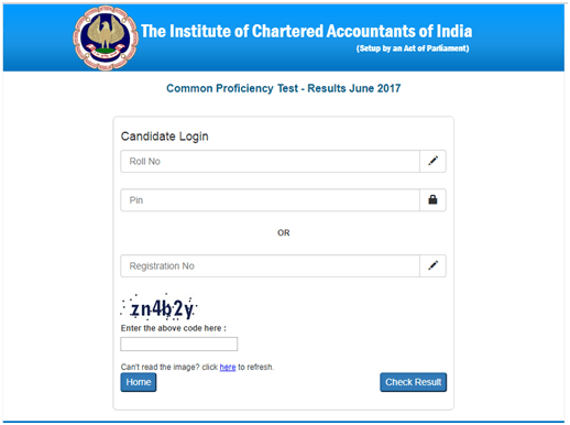 check ca foundation result