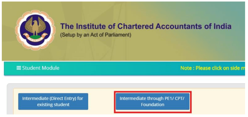 CA Intermediate Registration Form- Step 4