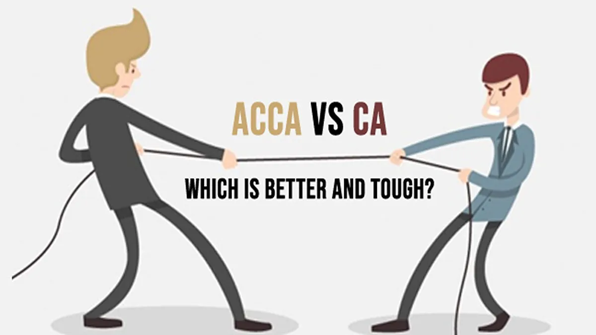 Image Showing = Read and find out which course is better in between CA and ACCA, which course is best for a perfect career