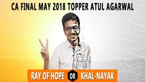 Image showing "Topper Atul Agarwal in CA final"