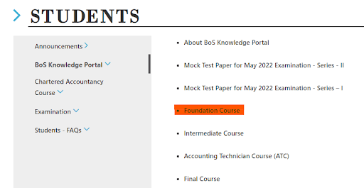 CA Foundation Study Material