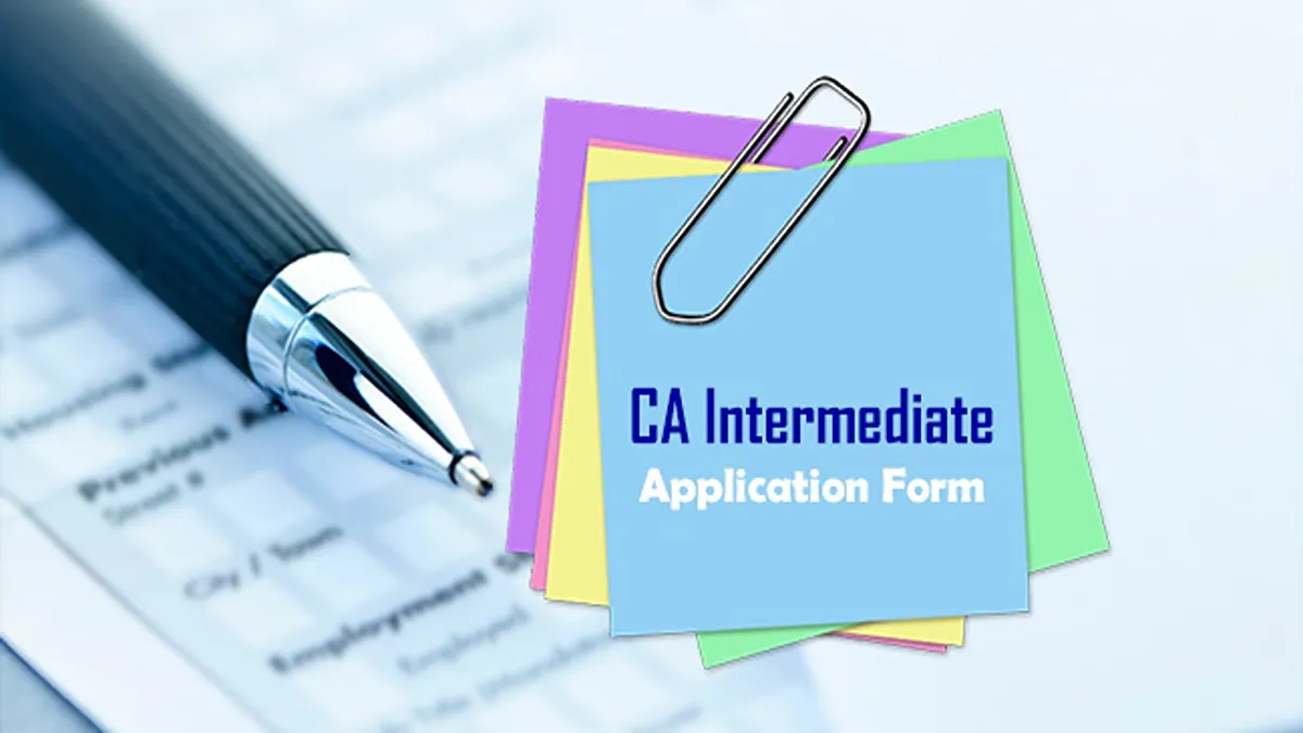 CA Intermediate Exam Form/Application Form