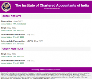 CA Foundation Result