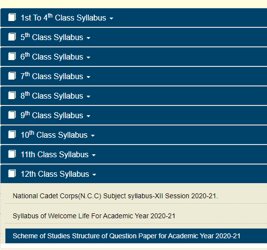 Steps to download the PSEB Class 12th syllabus