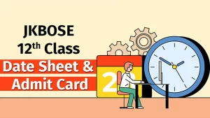 JKBOSE 12th Class Date Sheet and Admit Card