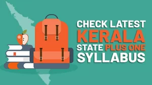 Banner of Kerala state plus one syllabus.