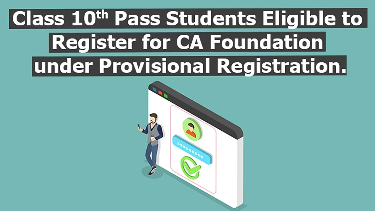 CA Foundation under Provisional Registration