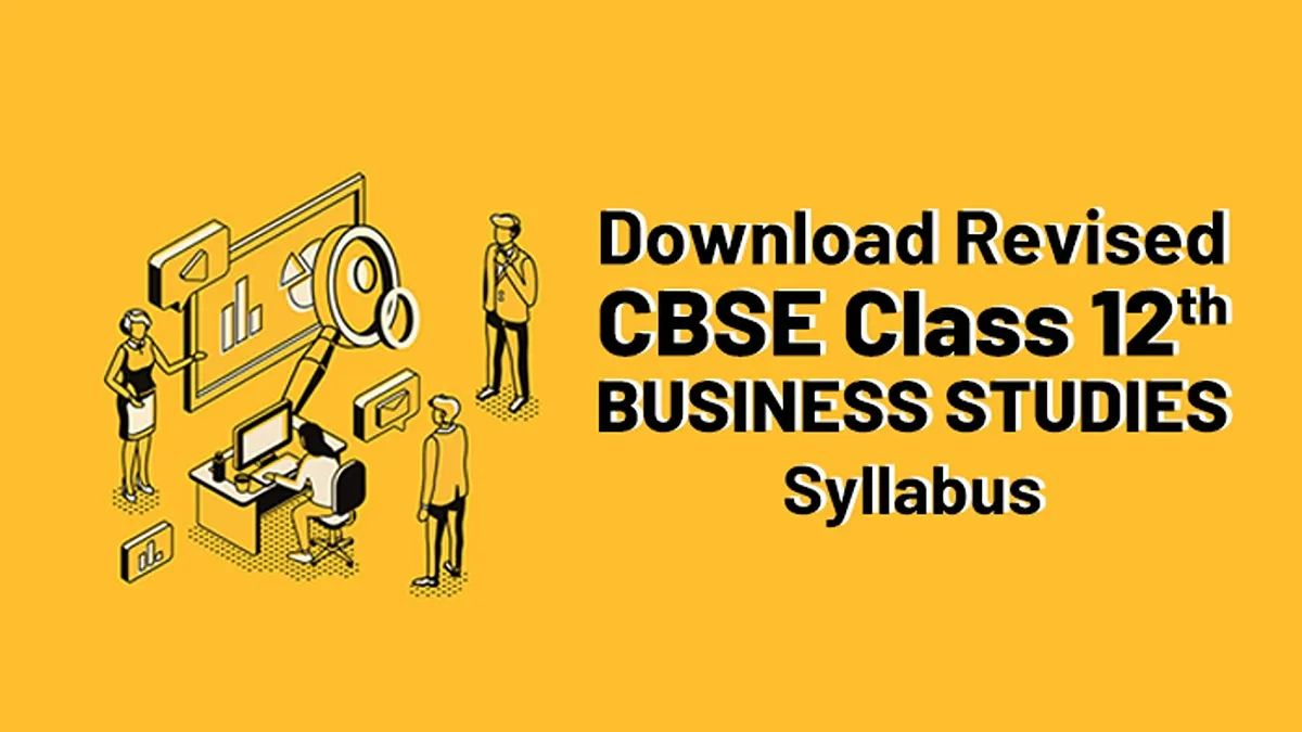 CBSE Class 12 Business Studies Syllabus