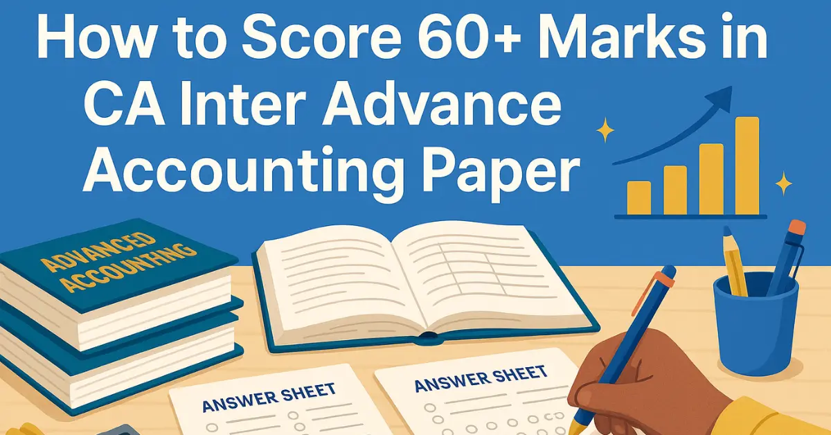 How to score 60+ marks in advance accounting ca inter