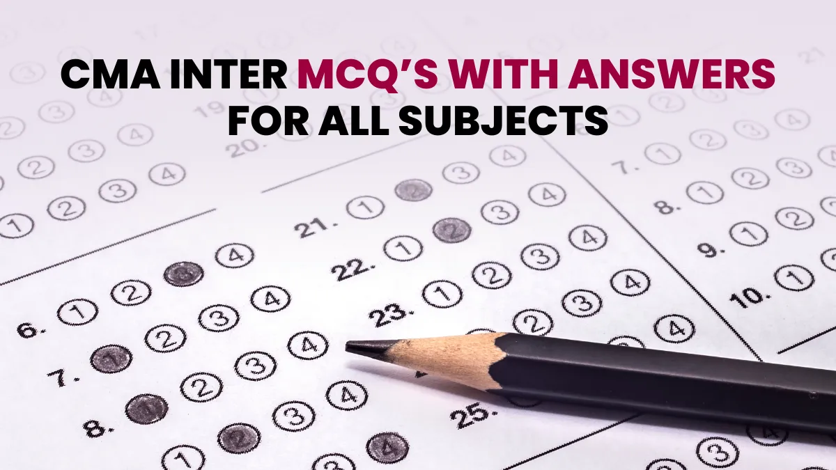 CMA Inter MCQ