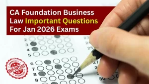 How CMA Important Question For Jan 2026 Exams